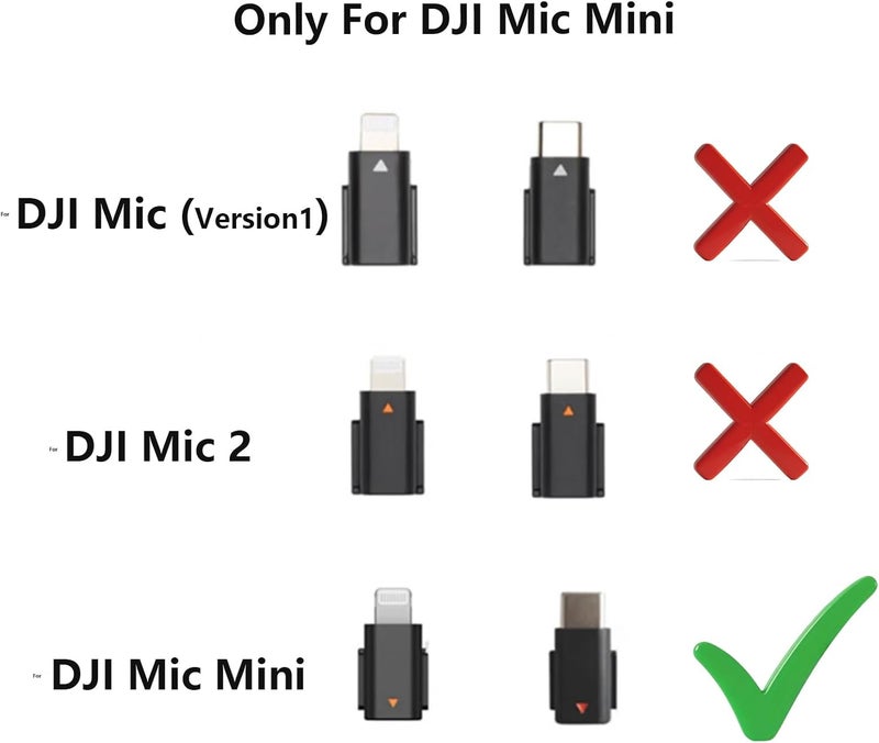 Fraternize for DJI Mic Mini Original Mobile Phone Adapter for iPhone 14 13 12 11 XS Max 8 Smartphone/PC/Mac Connector Accessories for DJI Mic Mini,(Not Compatible with DJI Mic 2/Mic) - Image 3